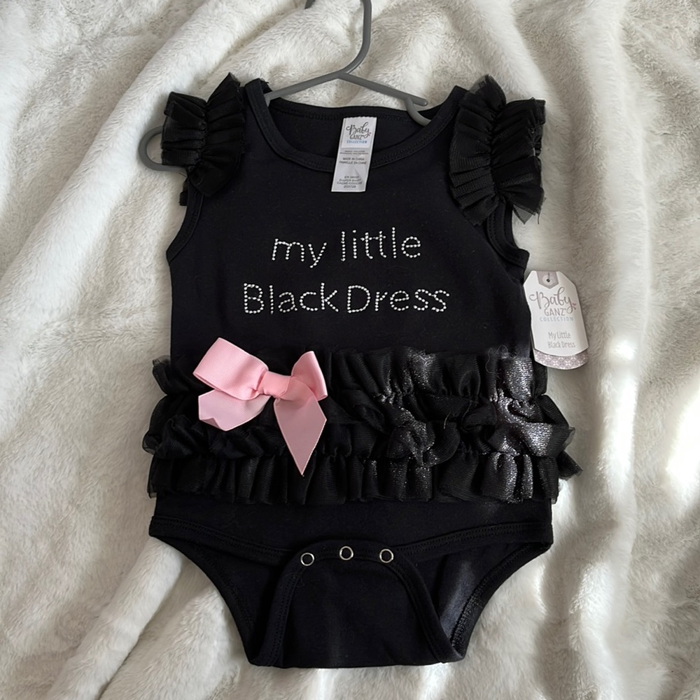 My Little Black Dress onesie. NEVER BEEN WORN.